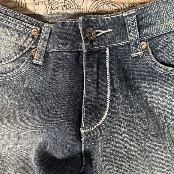 Akademiks Jeans Women’s Size 28x31 Embroidered Low Rise Boot Cut 90s Style Y2K - Picture 9 of 14